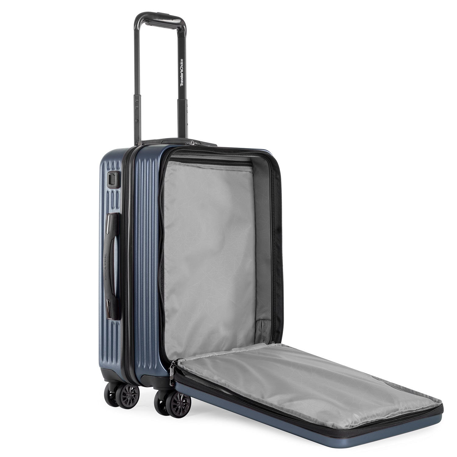 Hard case luggage with front pocket online