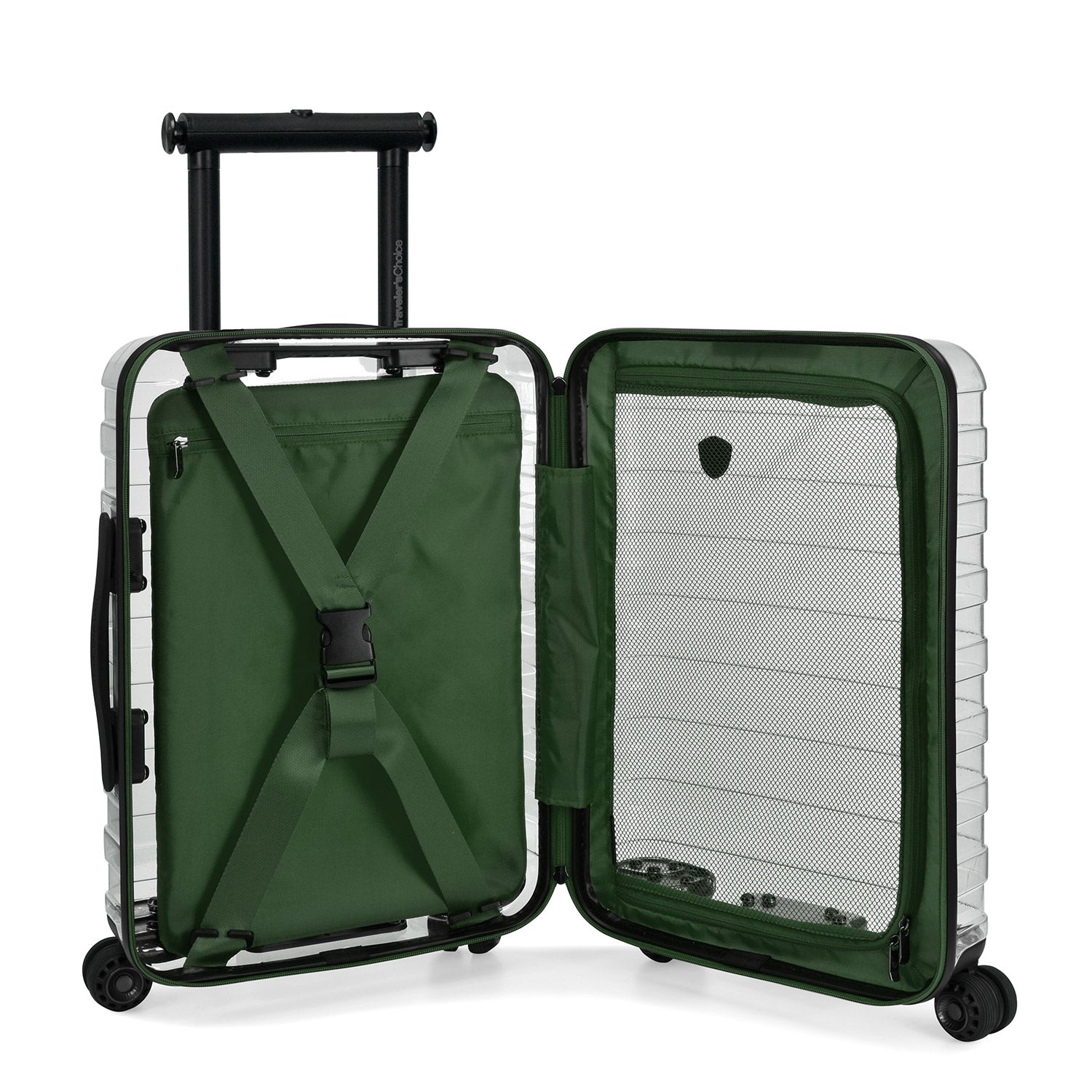 Clear suitcase deals