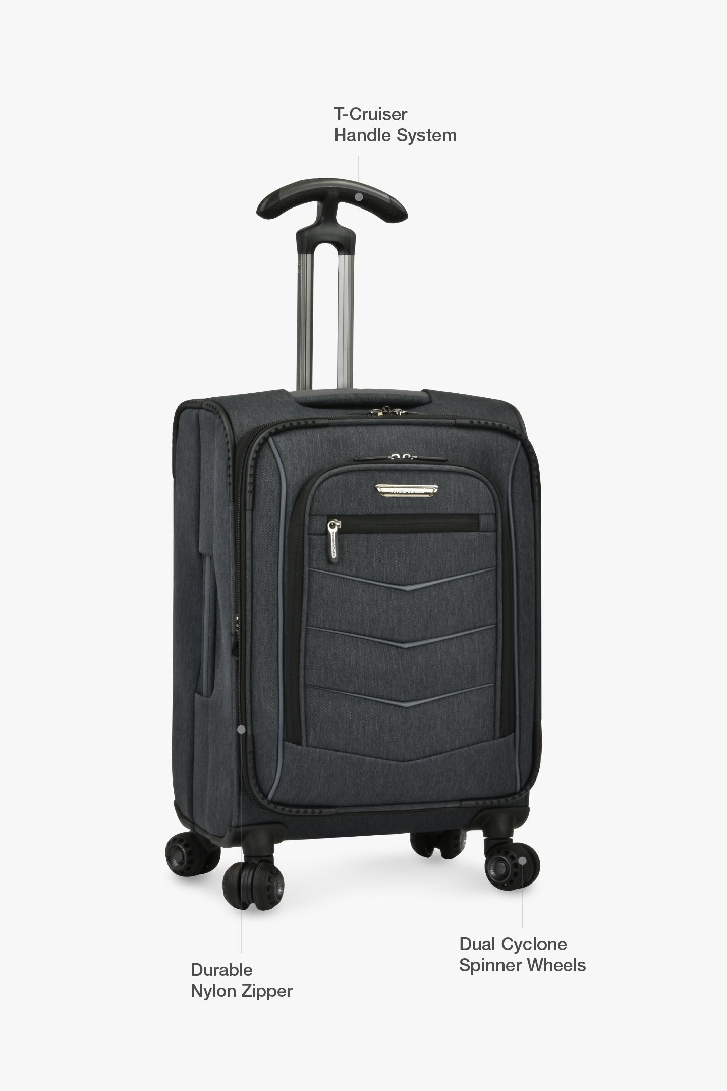 The Manchester Collection Expandable Softside 3 Piece Spinner