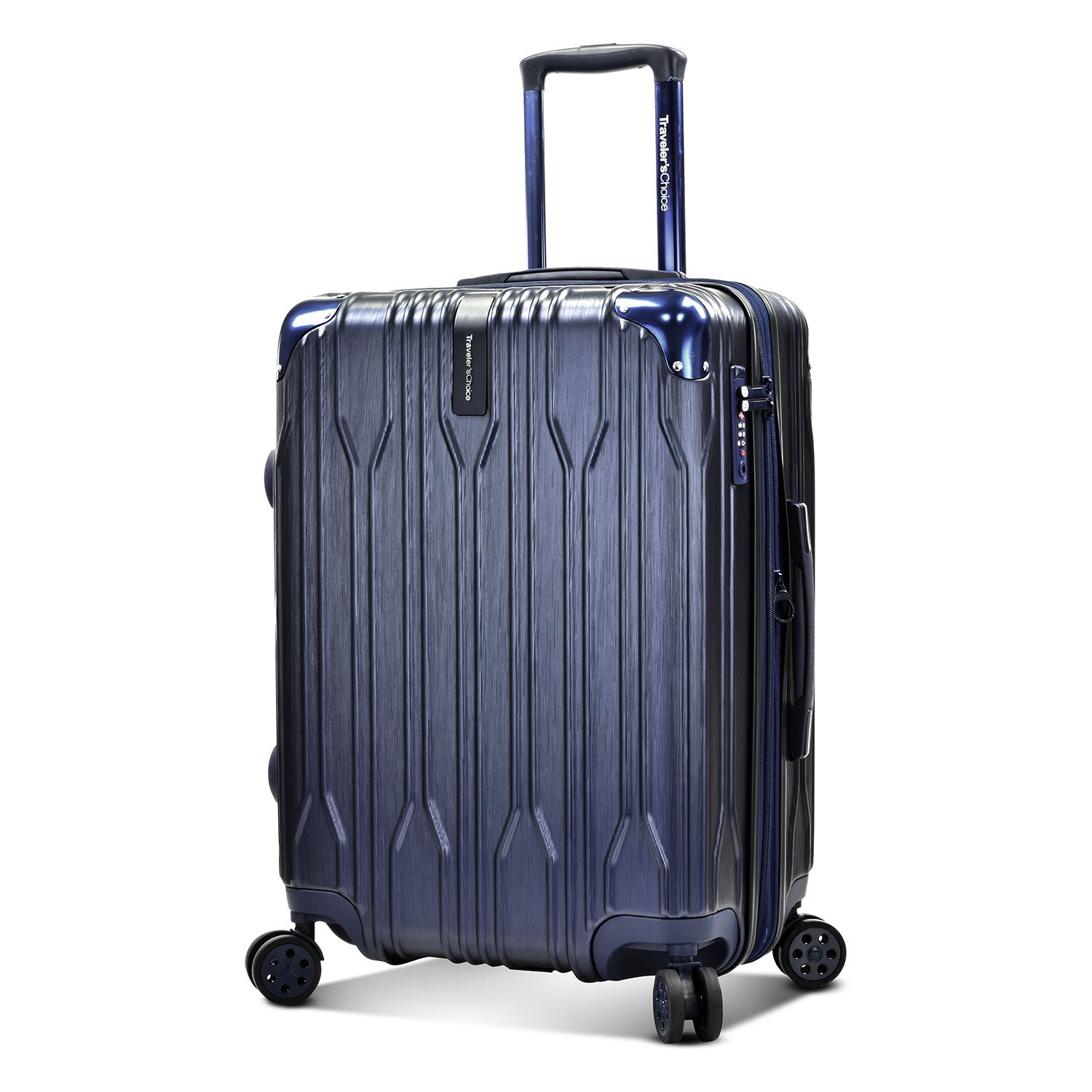 Bell Weather Medium Checked Luggage Suitcase with 4 Spinner Wheels –  Traveler's Choice