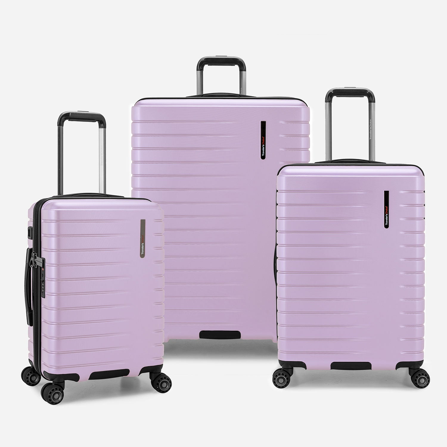 Purple best sale suitcase set